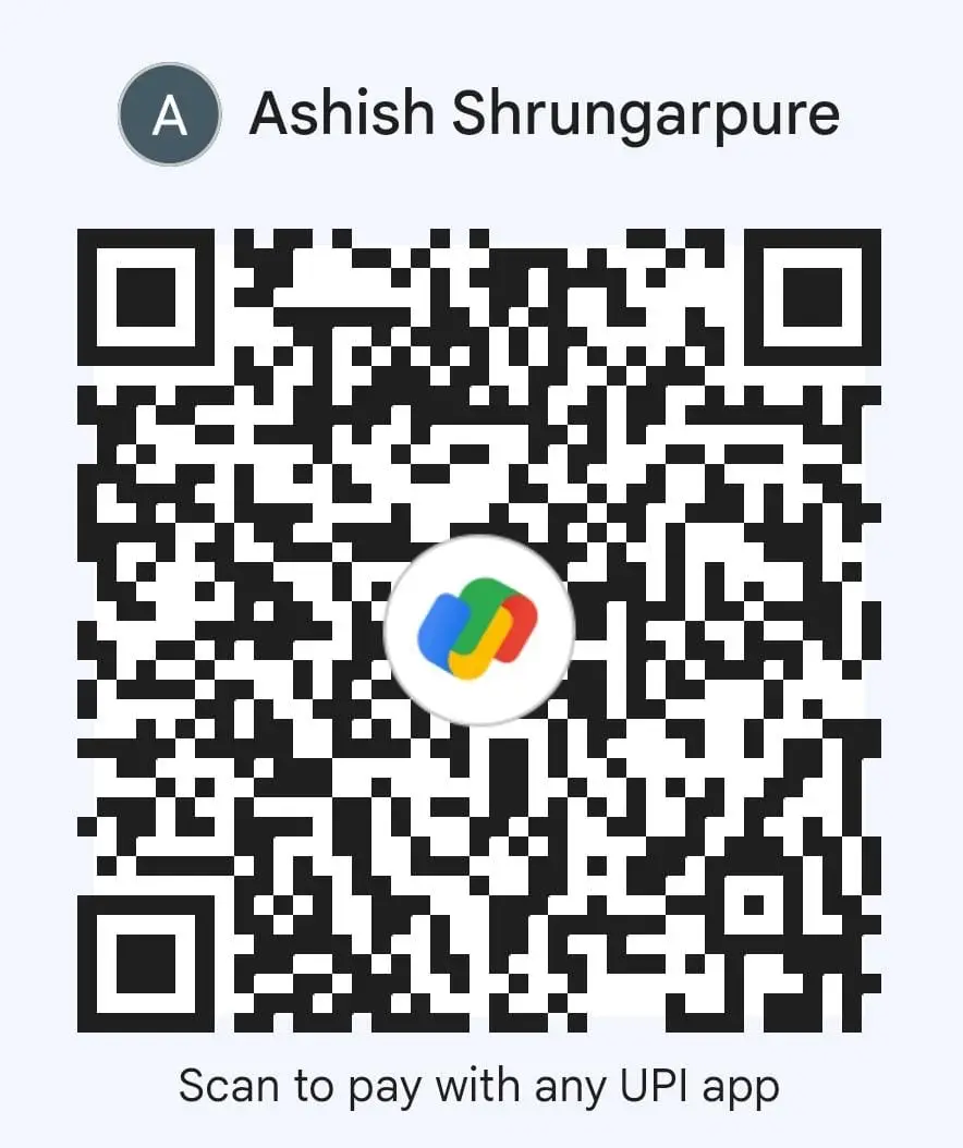 Ashish Shrungarpure UPI QR Code