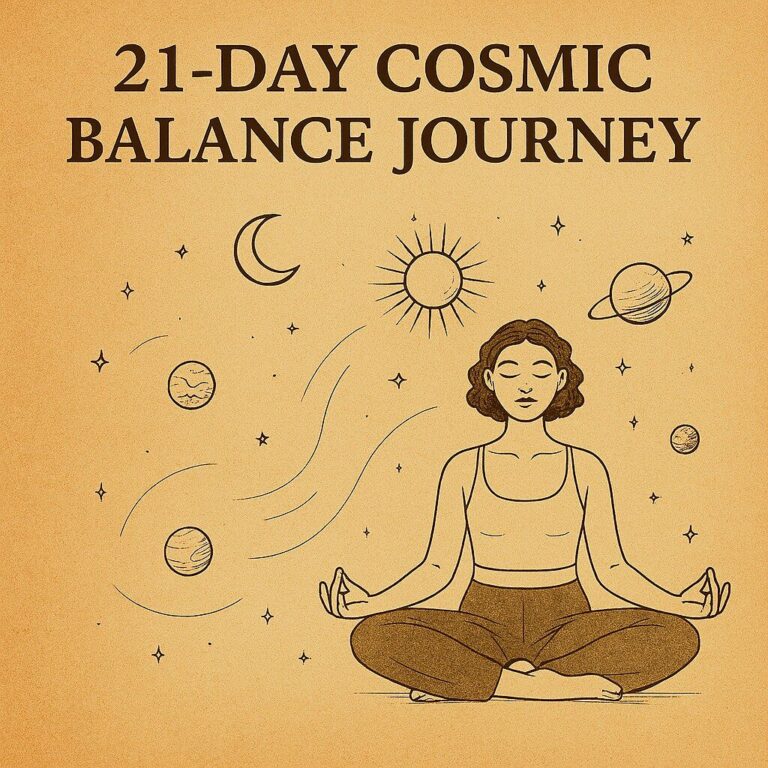 21-Day Cosmic Balance Journey: Harmonize Your Energy Safely