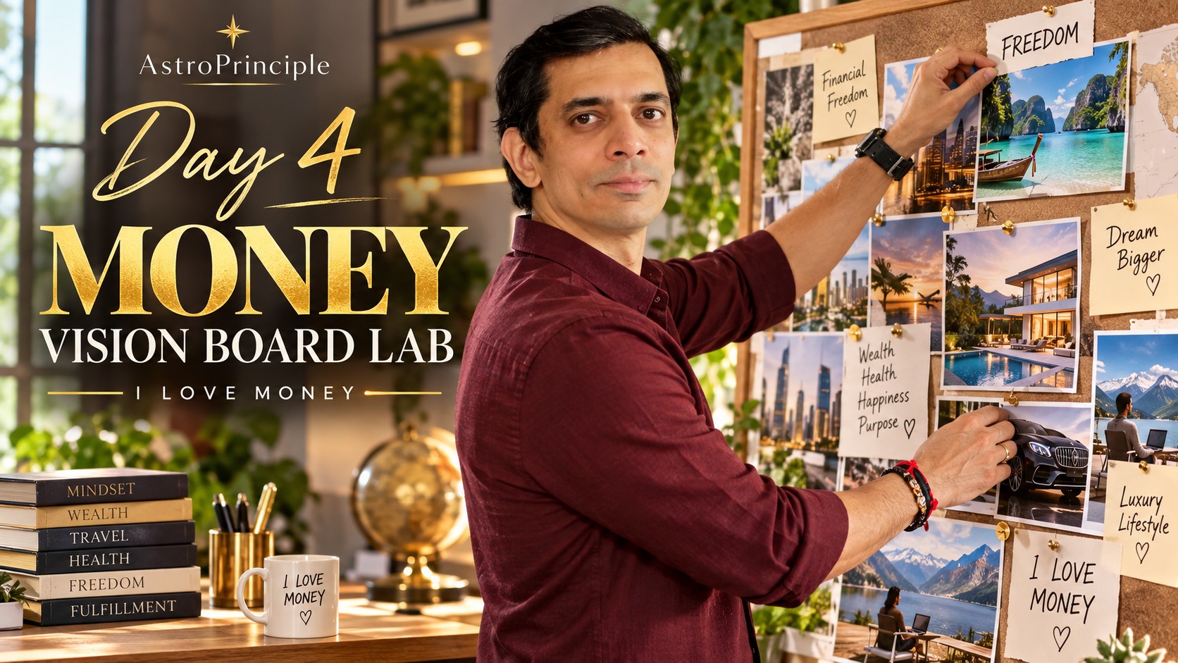 AstroPrinciple I Love Money Day 4 Money Vision Board Lab